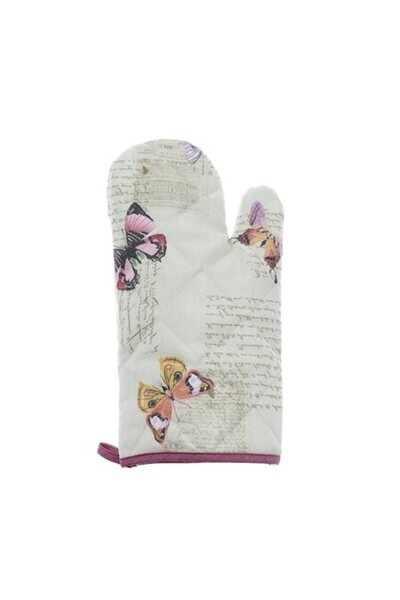 ANTBRO kitchen glove (cotton/polyester), colorful butterflies, 17x22 cm
