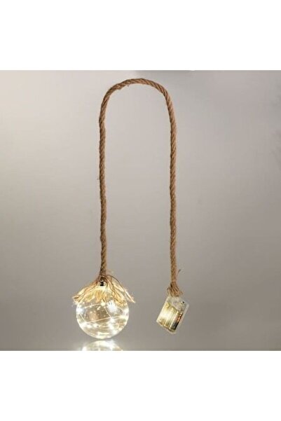 ANTBRO Decorațiune suspendată cu bec LED vintage, Ø12cm, 60cm, 15 LED-uri, fr...