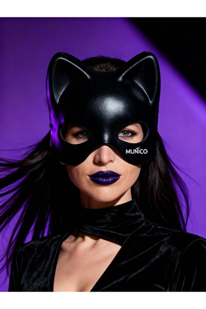 Munico Siyah Kedi Kulaklı Maske – Cosplay, Maskeli Balo ve Kostüm Partileri İ...