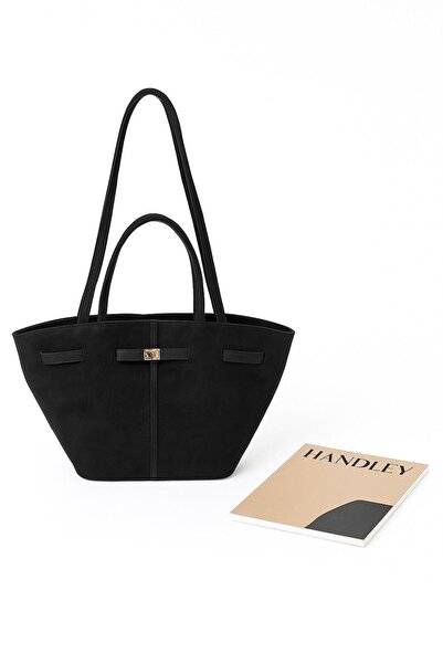 Handley Τσάντα Tote από σουέτ – Μινιμαλιστική πολυτελής σχεδίαση, μεγάλη γυνα...