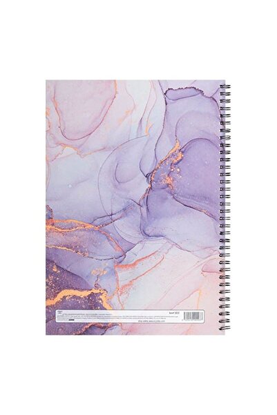 ANTBRO A4 Pink Marble Spiral Notebook, 2 Subjects, 64 Sheets