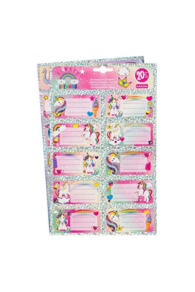 OEM Etichete autocolante unicorni 20 buc - 2 coli