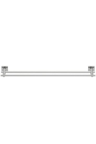 Lenz Rain Bathroom Towel Rail, Bar Type, 2 Arms, 64.5 cm, Chrome