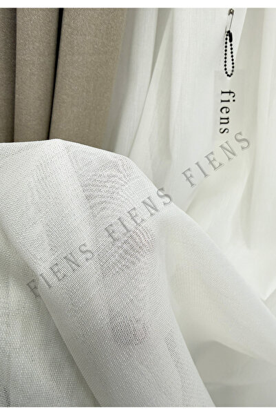 FİENS İPEK SOFT KETEN BAMBU AĞIR GRAMAJLI 1/3 Sık Pile Tül Perde Ütüİstemez |En