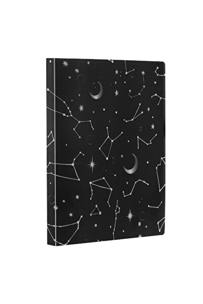 ANTBRO A4 Folder with 20 Transparent Compartments Zodiac Gray-Black