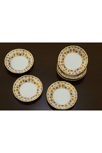 Güral Porselen Yaldızlı 6 lı Çay Bardağı Altı