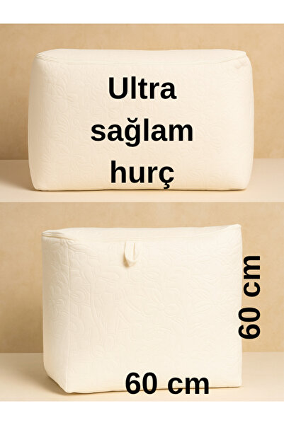 BİVA Dayanıklı Yorgan Döşek Hurcu 100x60x60cm Üstten Komple Fermuarlı 180 kg ...