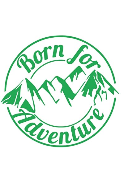 Oracal 651 Sticker Off Road, Born to Adventures, 30cm, green