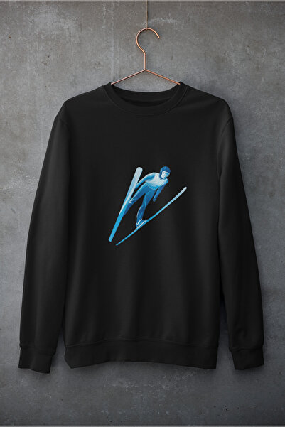 MAGORS سترة رياضية شتوية من القطن مطبوعة بأكمام طويلة وياقة دائرية