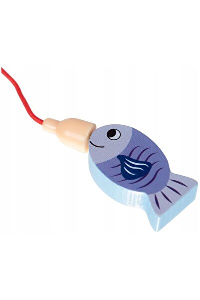 OEM Set de pescuit magnetic pentru copii, Kruzzel, Lemn, cu undita, Multicolor