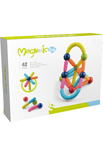 Bufnitel Set de constructie magnetic - Forme 3D (42 piese)