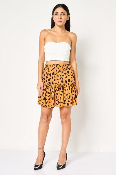 DOROTHY PERKINS Faith By Women Allover Print Mini Skirt, Multicolor