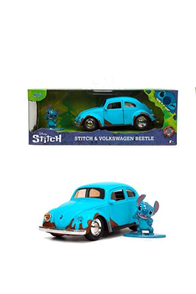 Simba Jada disney stitch set figurina stitch si masinuta metalica volkswagen beetle scara 1 la 32