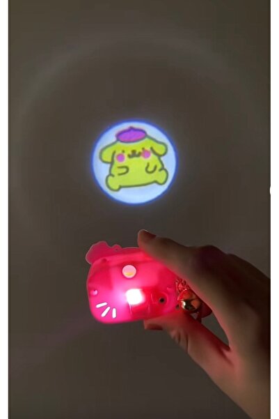 Butik Center Projeksiyon Işıklı Kamera Anahtarlık – Sevimli Karakterli Renkli...