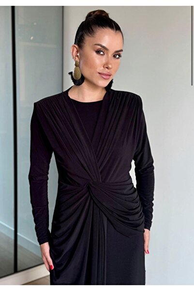 Bİ GİYİM Μακρύ φόρεμα με λεπτομέρεια με κόμπους