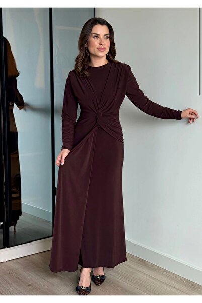 Bİ GİYİM Μακρύ φόρεμα με λεπτομέρεια με κόμπους