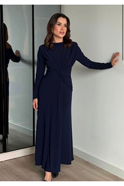 Bİ GİYİM Μακρύ φόρεμα με λεπτομέρεια με κόμπους