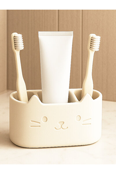 Tactyla حامل فرشاة الأسنان ومعجون الأسنان من كيتي