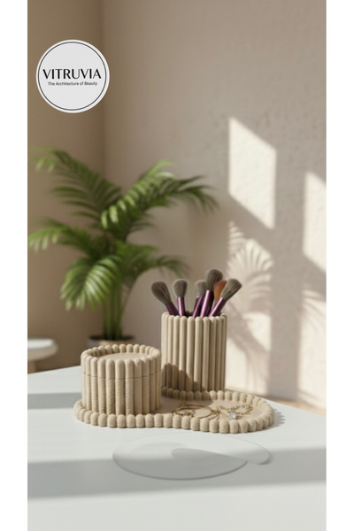 VITRUVIA Makeup Organizer Set of 3