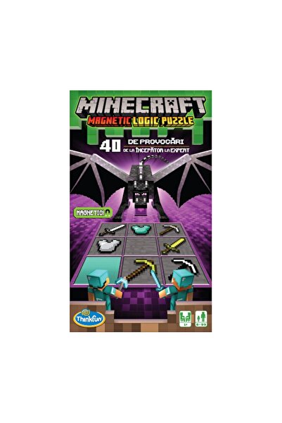 ThinkFun - Minecraft, magnetic logic game, Romanian language