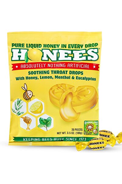 Honees قطرات السعال، عسل ليمون، 20 قطرة