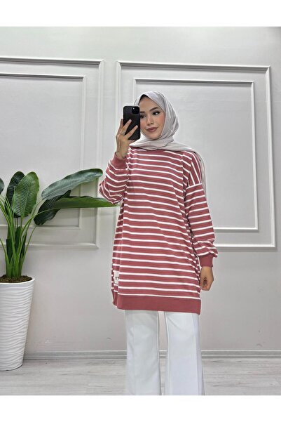 moda acar Striped Two-Ply Sweat