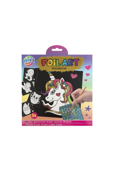 Moxy Set creativ transfer, Foil Art, Unicorn