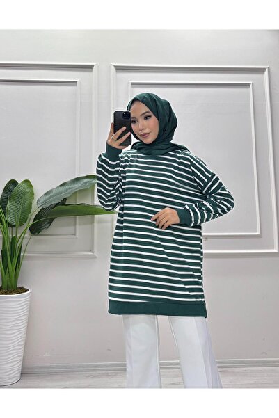 moda acar Striped Two-Ply Sweat