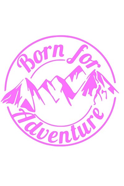 Oracal 651 Sticker Off Road, Born to Adventures, 30cm, pink