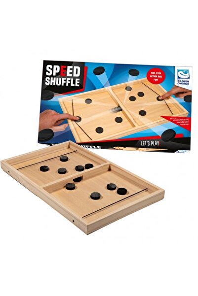 Van Der Meulen Joc societate Sling Puck Clown Games cutie lemn de stocare uso...