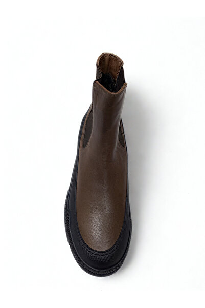 Freefoot Ceviz Hakiki Deri Erkek Bot