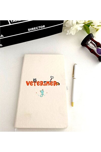 LİNOVERA Veterinary Printed Notebook Pen Set