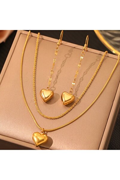 KEVSA Jewelry Set colier și cercei din oțel inoxidabil - LPD1391