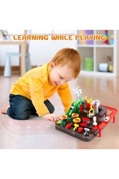 CREATIVE Interactive Railway Adventure Game with Obstacles for Cars, 3+ years, Multicolor