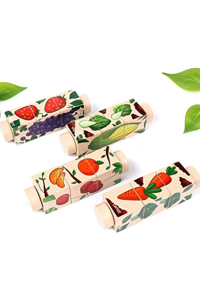 OEM Jucărie senzorială cuburi rotative – Animăluțe rotative din lemn | ZukiTo...