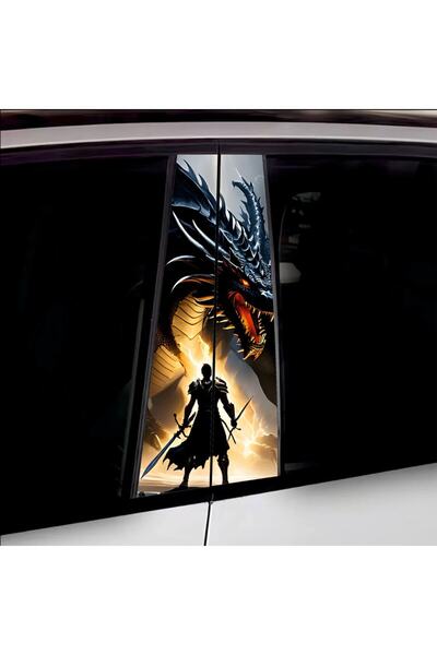 Avex Set de 2 autocolante decorative pentru stâlpii de ușă, imprimare autocol...