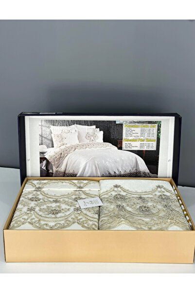 Marpiella Dream of Lady Hanedan Bridal Set 100% Cotton Pique Duvet Cover Set Dowry Set