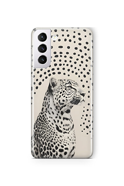 FLAMENKO حافظة هاتف شفافة بنمط الفهد متوافقة مع هاتف سامسونج جالاكسي S22