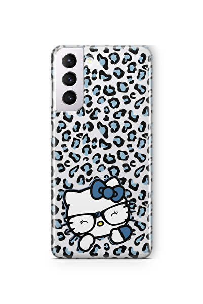 FLAMENKO حافظة هاتف سامسونج جالاكسي S22 شفافة بنمط كيتي