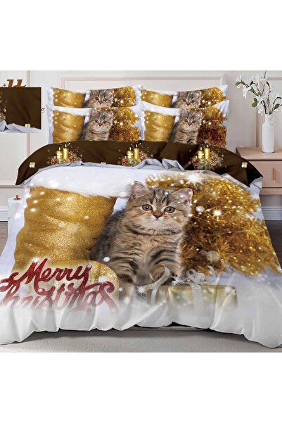 Casa de Vis Double bed linen set, 6 pieces, satin cotton, 220 x 230 cm, Q2-10