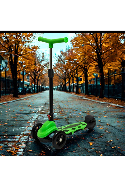 OEM Trotineta copii cu 3 roti si cadru metalic – verde