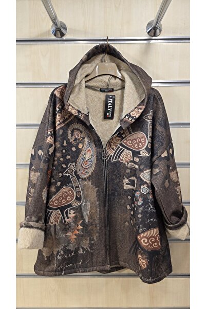 Park Moda Shawl Pattern Felt Jacket