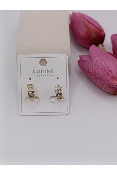 XUPING JEWELRY GOLD, TAŞLI, MİNİMALİST, XUPING KÜPE