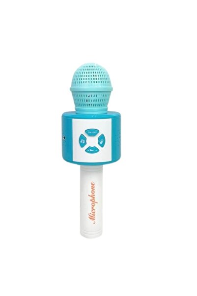 CREATIVE Toy microphone with demo melodies and phone connection cable, Pink/Blue