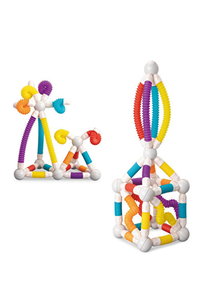 Toyska Flexible magnetic construction set with tubes and balls, 36 pieces, multicolor