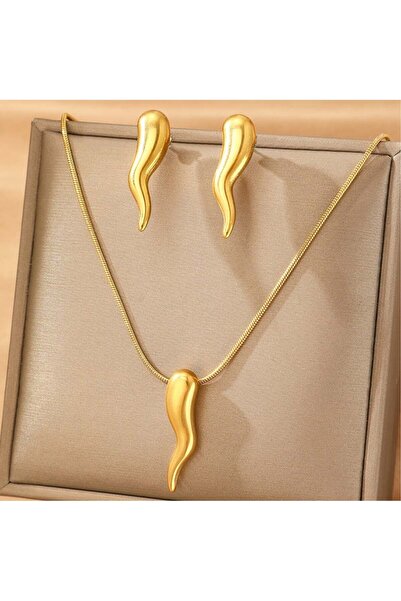 KEVSA Jewelry Set colier și cercei din oțel inoxidabil - LPD1416