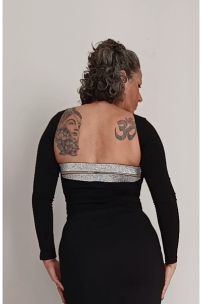 MUGUET&CO BUTİK SIRT DEKOLTELİ BLUZ