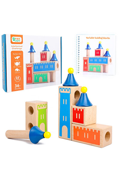 OEM Joc logic Castle of Dreams din lemn – Puzzle 3D castel | ZukiToys.ro