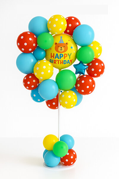 Noone 170 cm High, 80 cm Diameter Circle Balloon and Decoration Stand (Excluding Balloons)