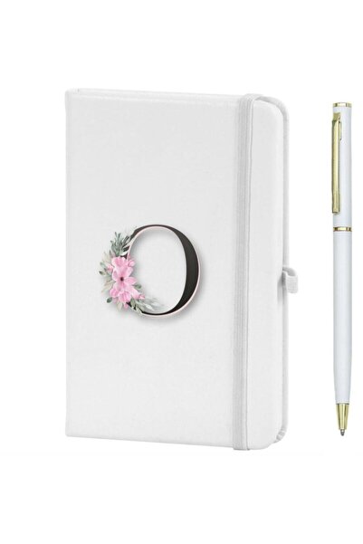 CVCWOOD Lettering Flower Pattern Printed Notebook